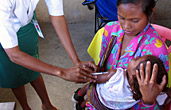 Child vaccinations in Timor